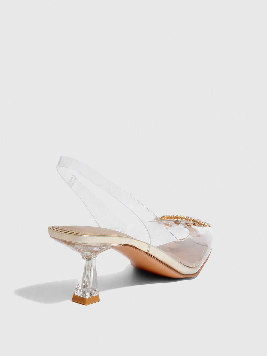 Pantofi cu toc SHEIN, auriu