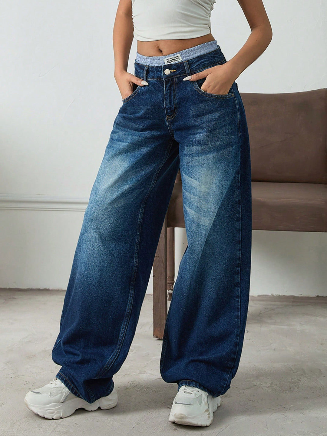 Jeans SHEIN, albastru