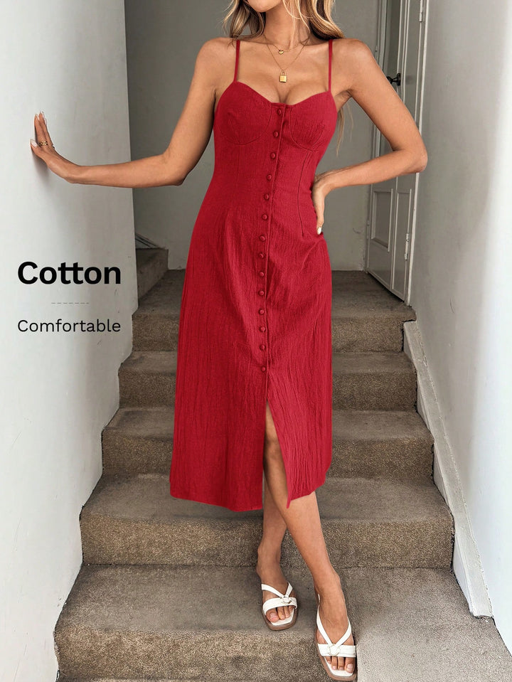 Rochie midi SHEIN, roșu