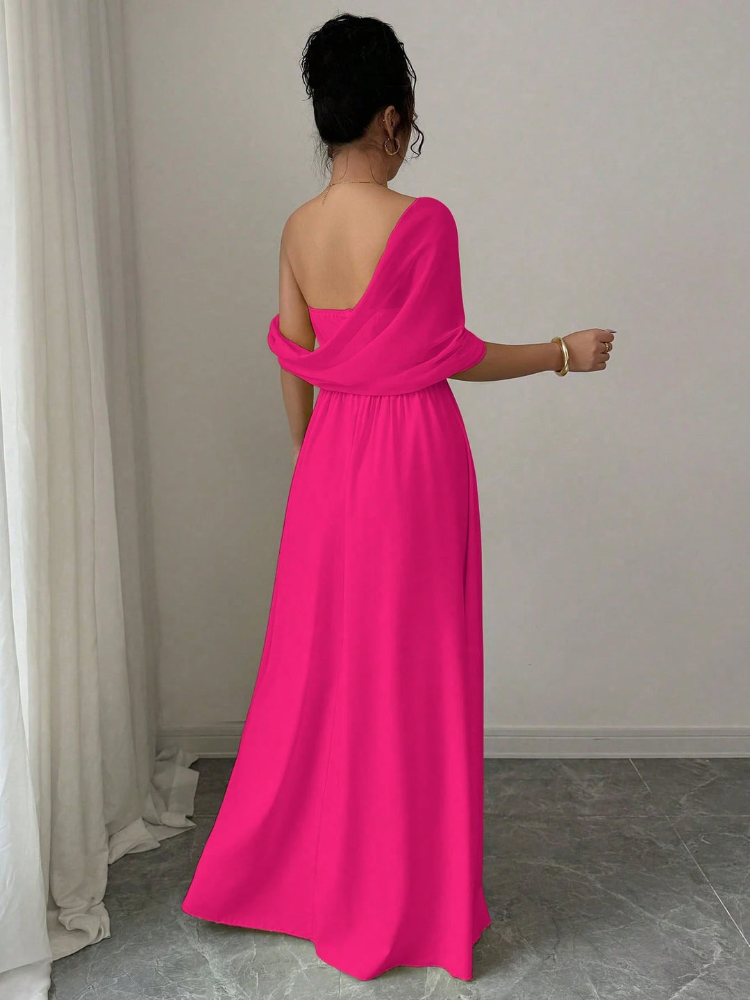SHEIN maxi ruha, rózsaszín