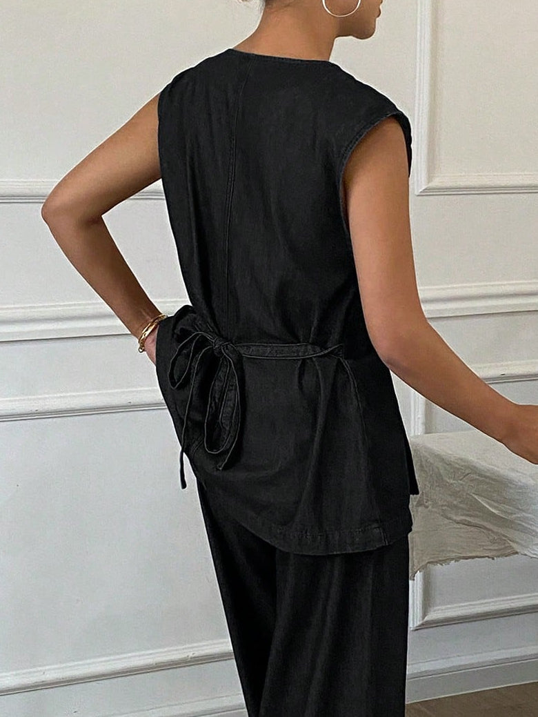 SHEIN mellény, fekete
