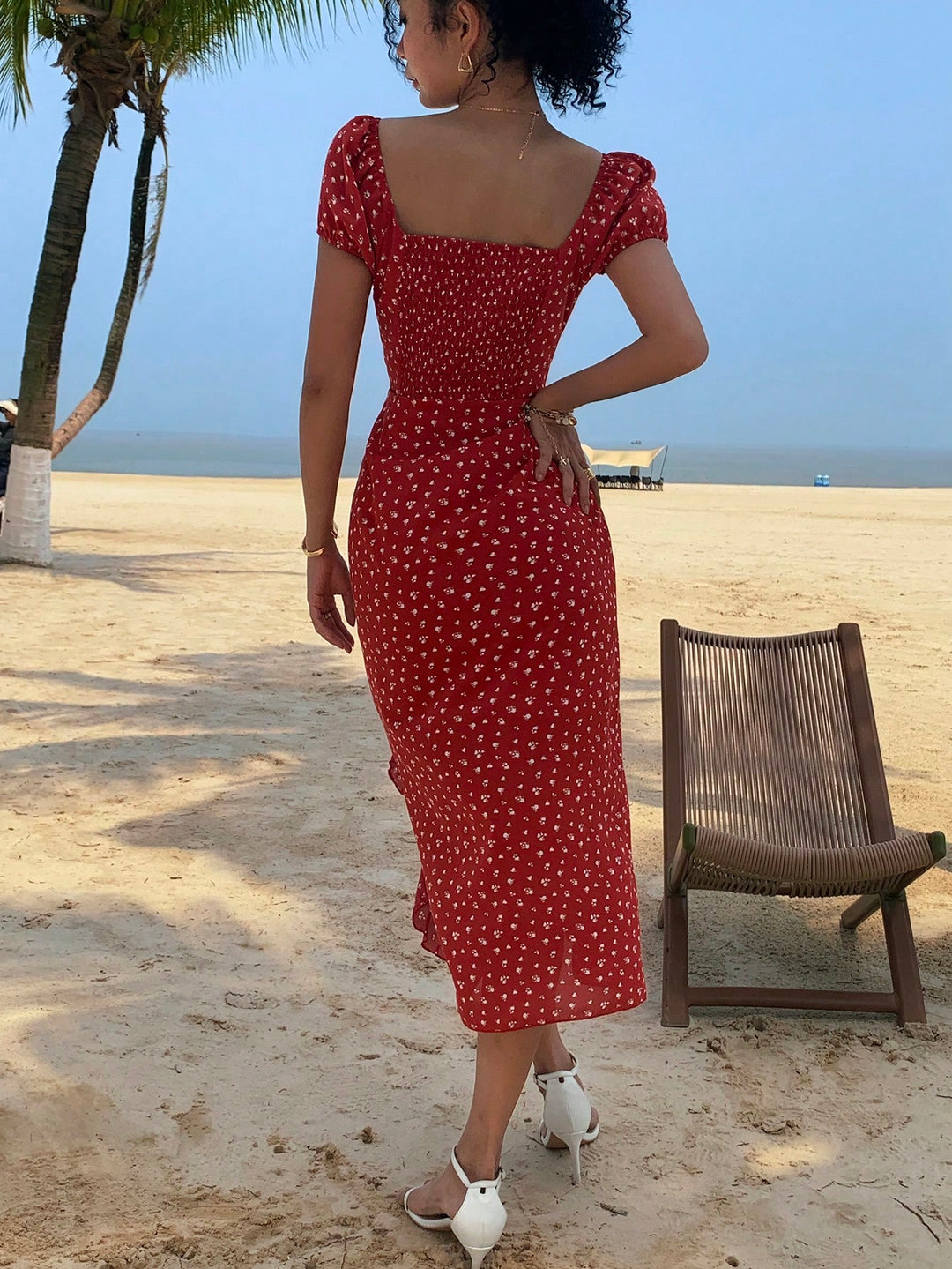 Rochie maxi SHEIN, roșu
