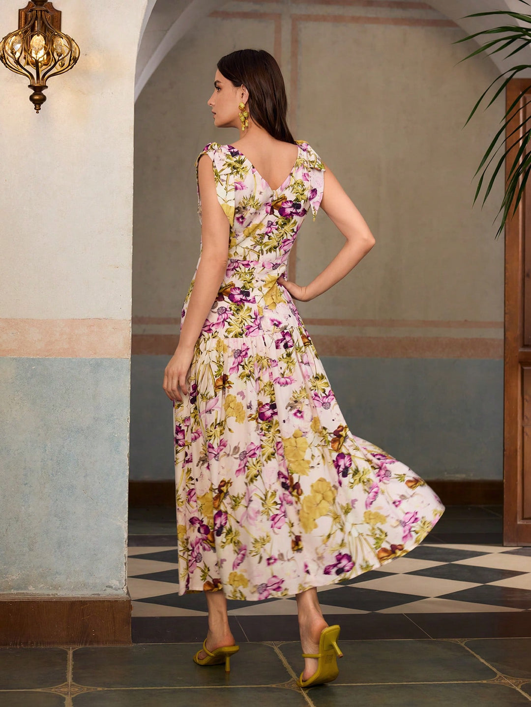 Rochie maxi SHEIN, mix culori