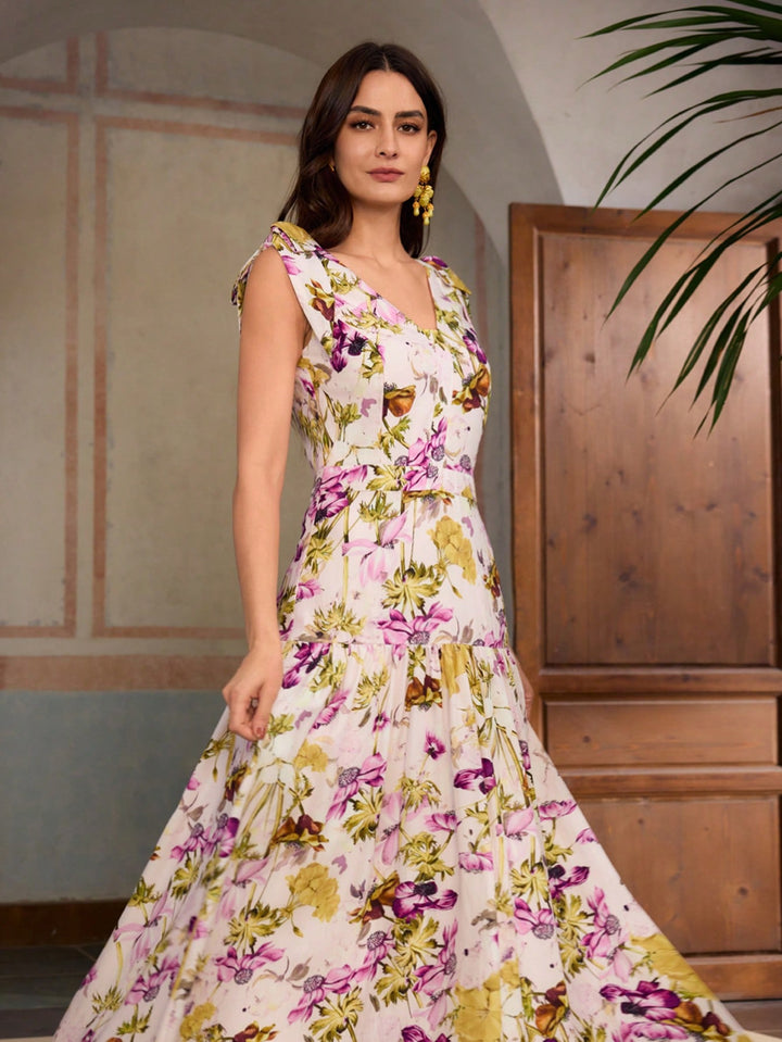 Rochie maxi SHEIN, mix culori