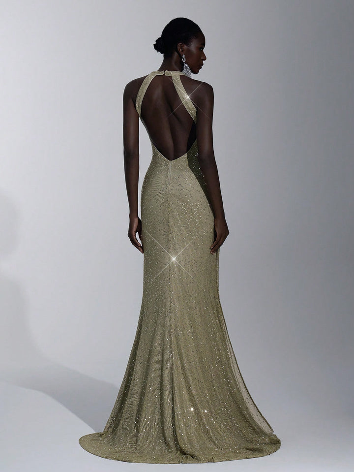 SHEIN maxi dress, green