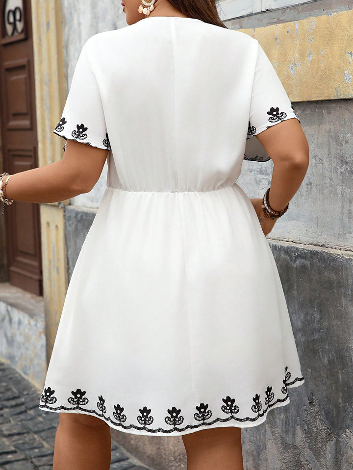 Rochie mini SHEIN, alb