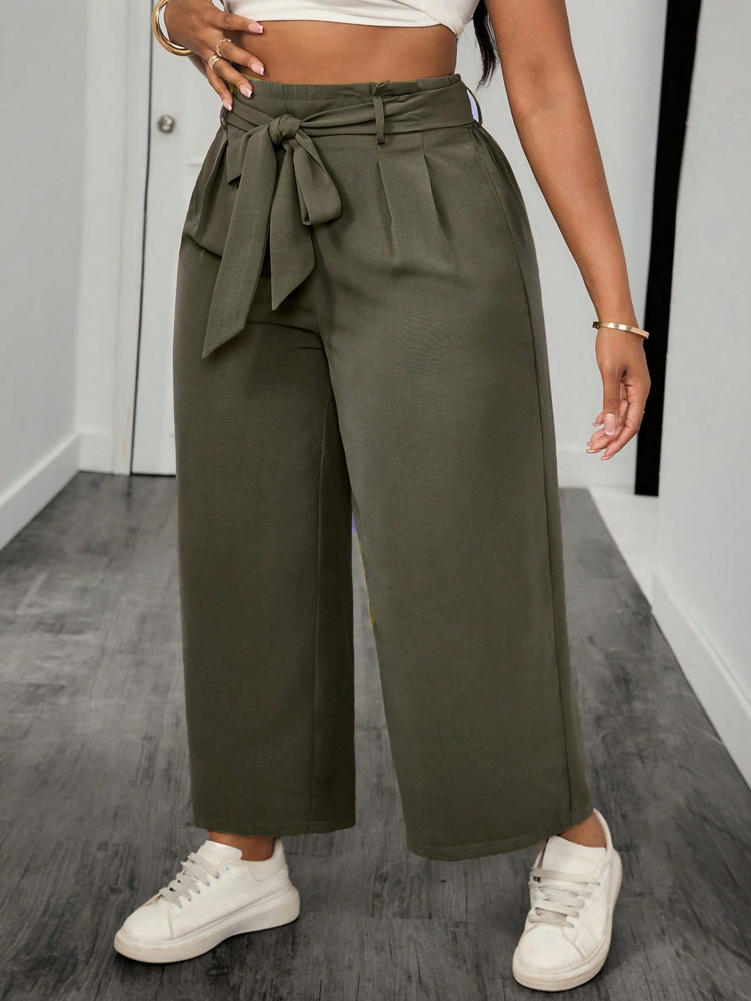 Pantaloni SHEIN, kaki