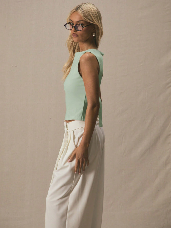 Top SHEIN, verde