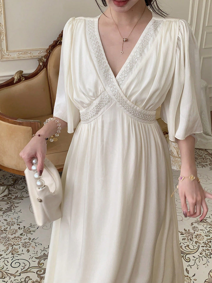 Rochie maxi SHEIN, bej