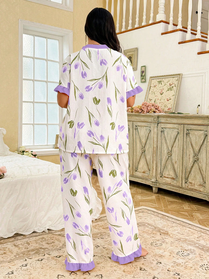 Compleu pijamale Shein Curve+, mix culori