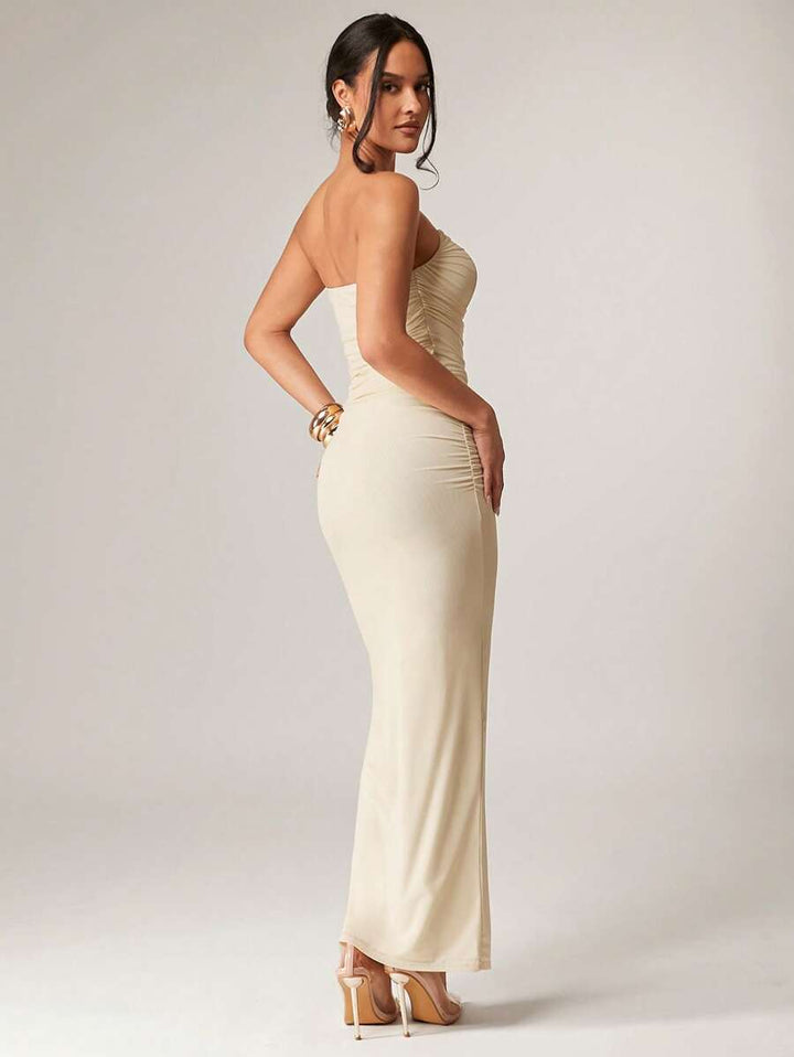 Rochie maxi SHEIN, crem