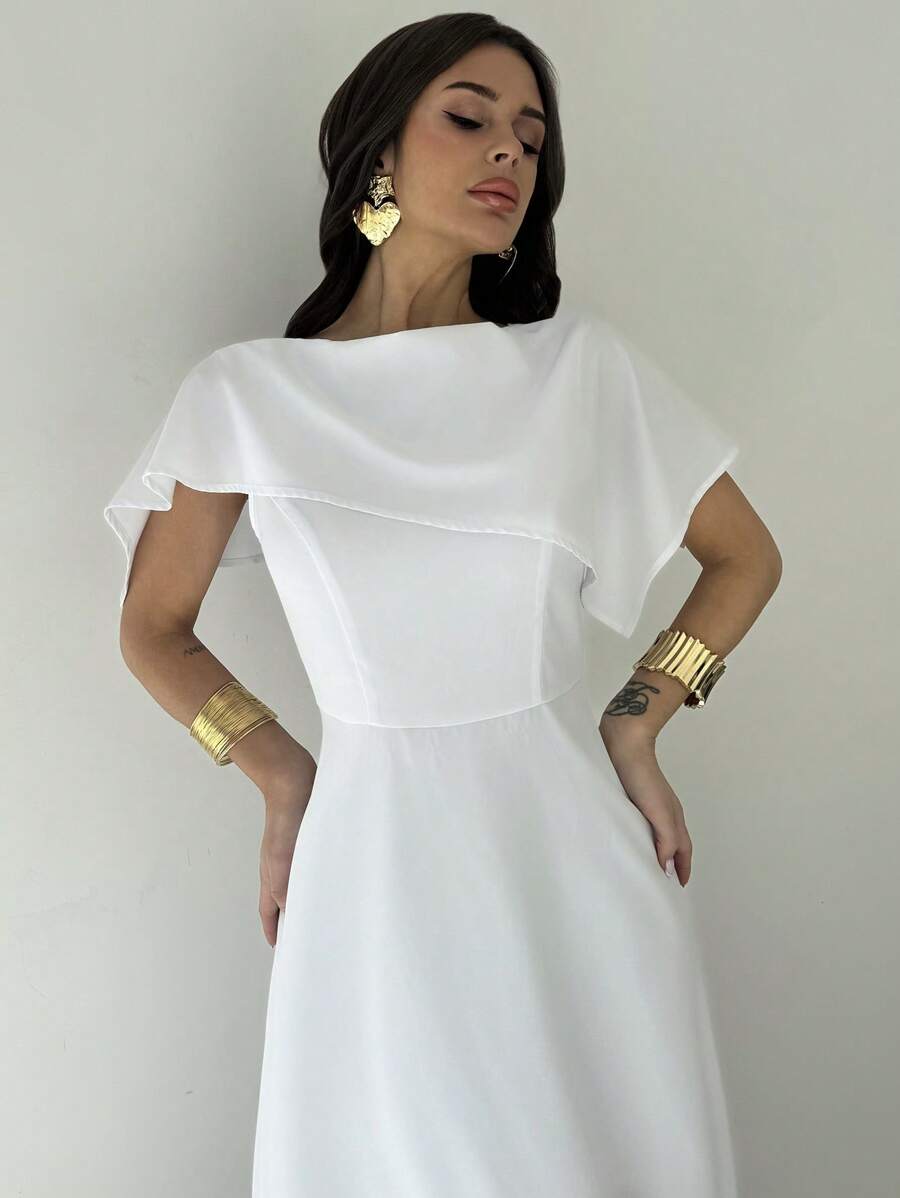 Rochie maxi SHEIN, alb