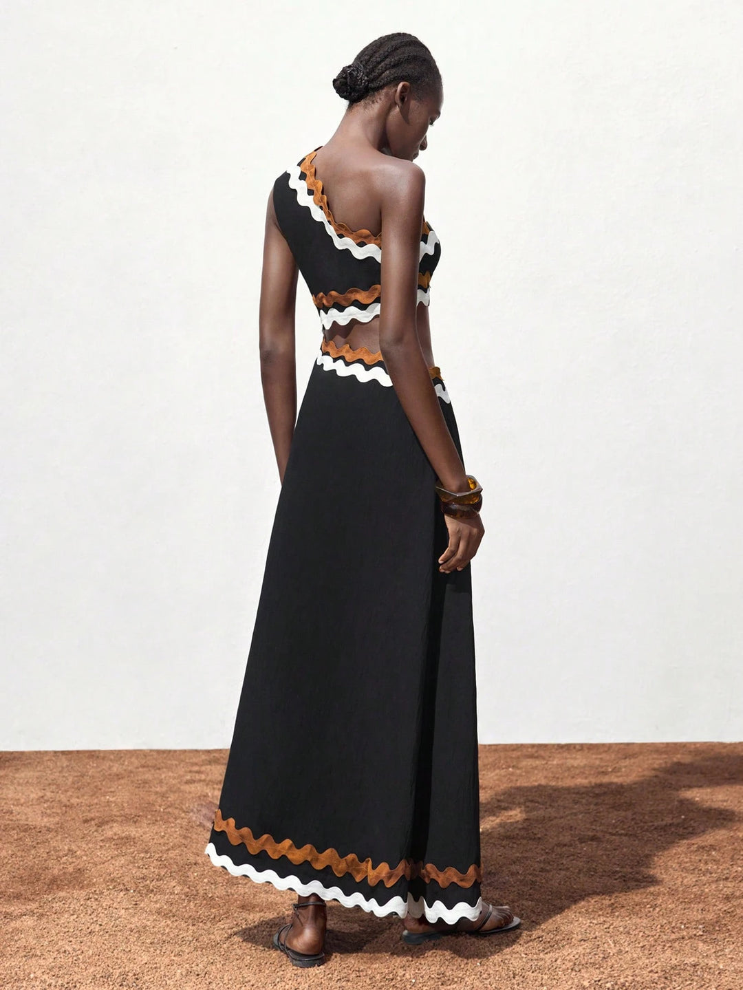 SHEIN maxi ruha, fekete