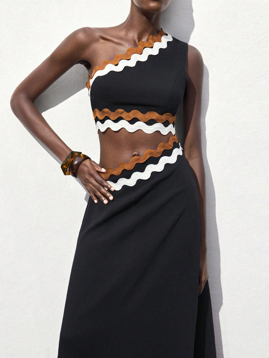 SHEIN maxi ruha, fekete