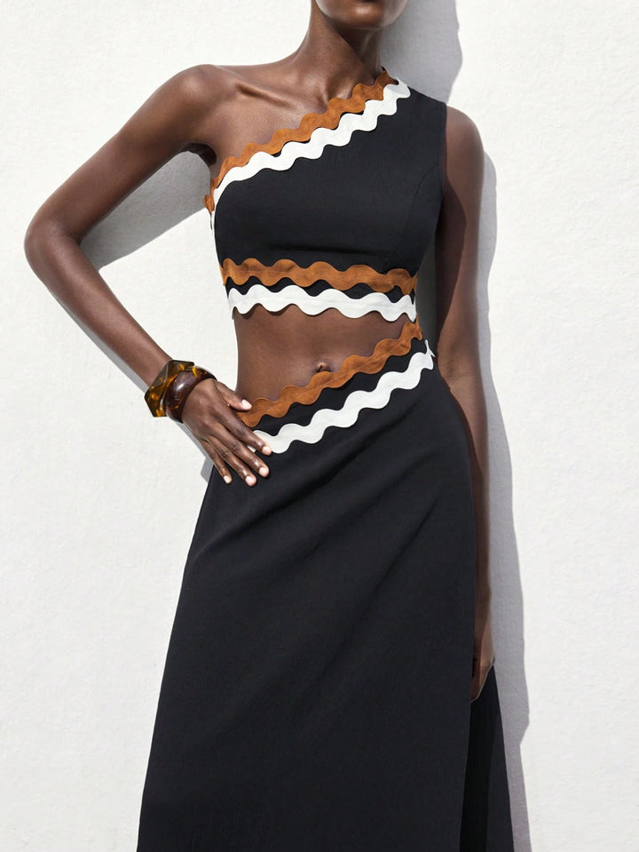 SHEIN maxi ruha, fekete
