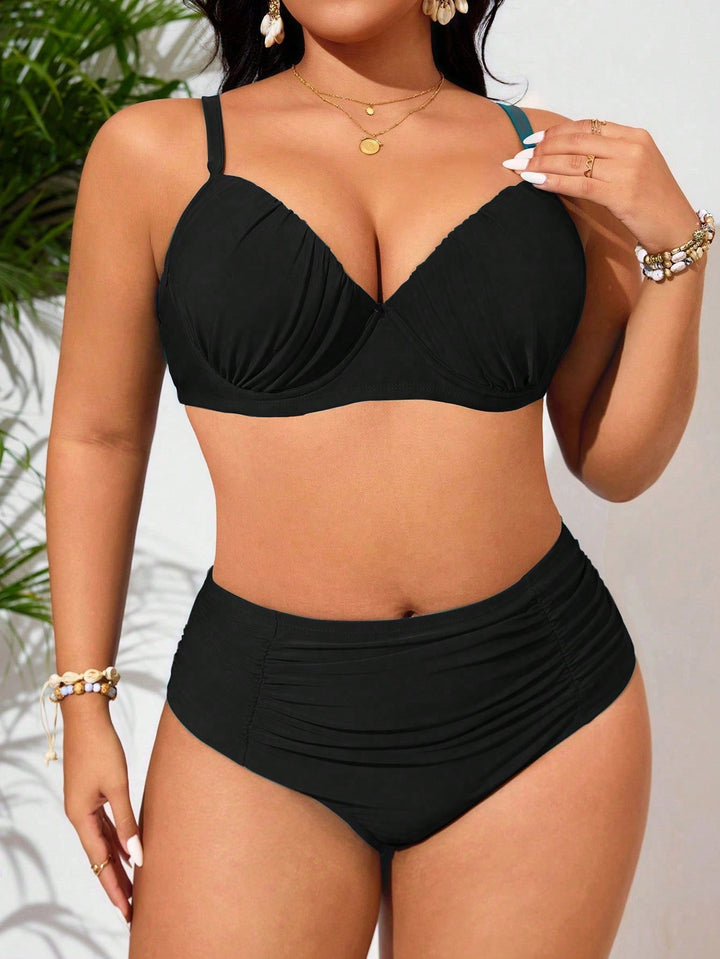Set bikini de baie SHEIN, negru