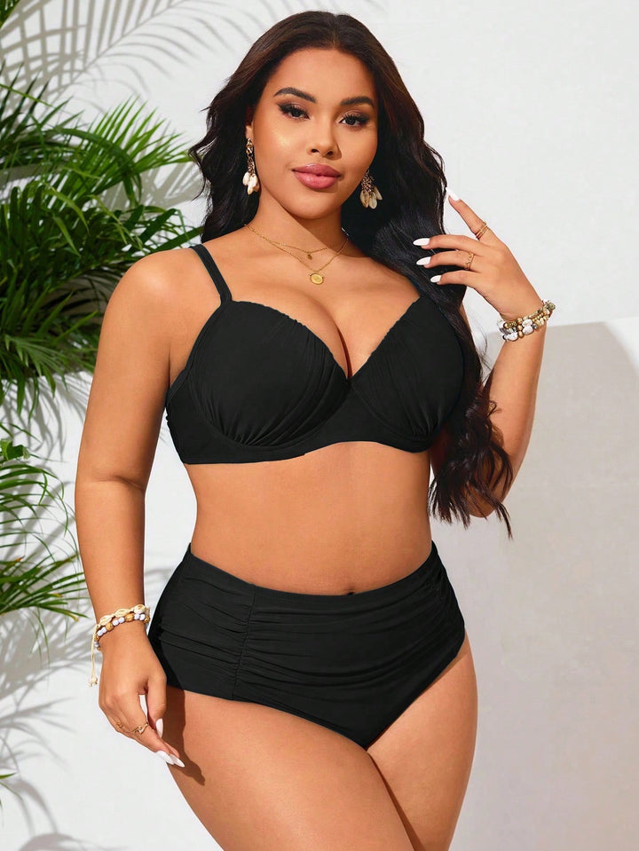 Set bikini de baie SHEIN, negru
