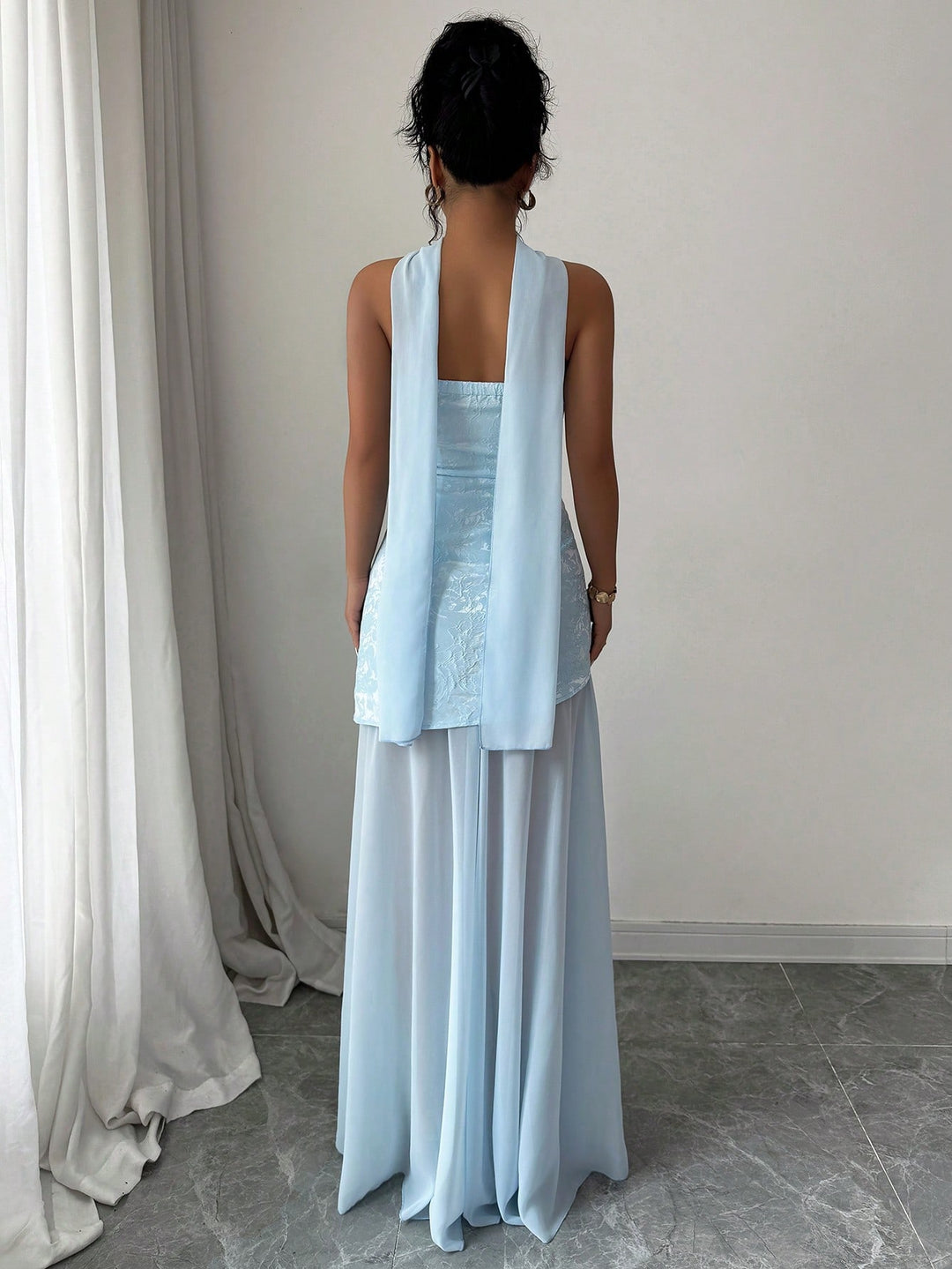 Rochie maxi SHEIN, albastru