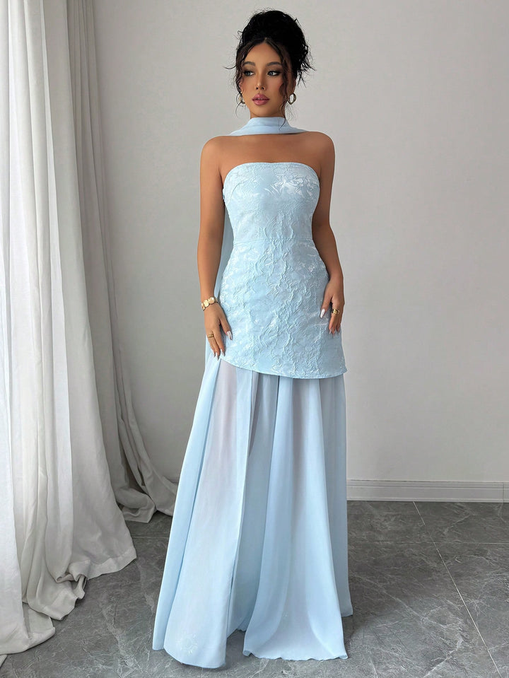 Rochie maxi SHEIN, albastru