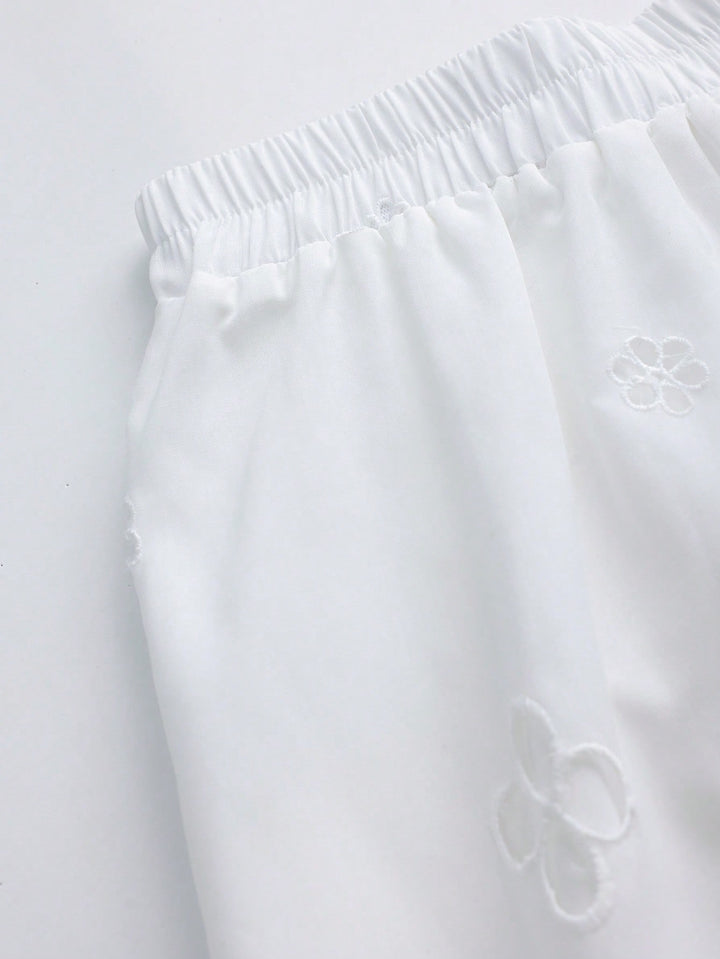 Pantaloni SHEIN, alb