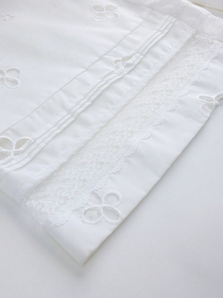 Pantaloni SHEIN, alb