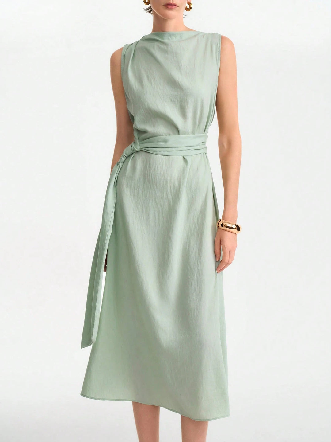 Rochie midi SHEIN, verde