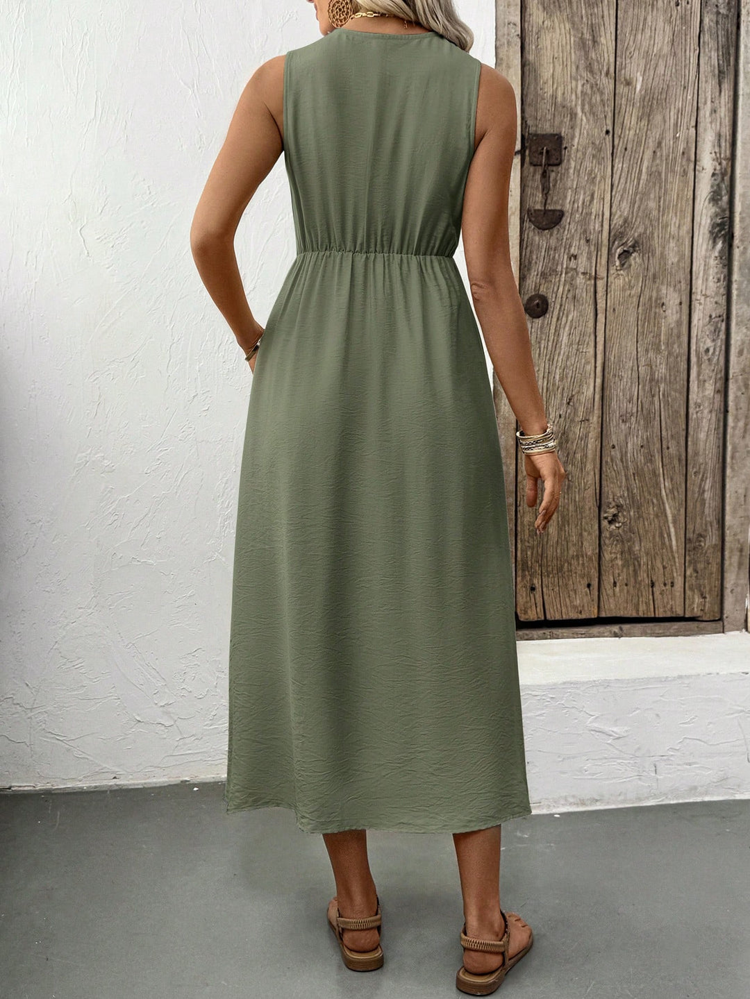 Rochie midi SHEIN, verde