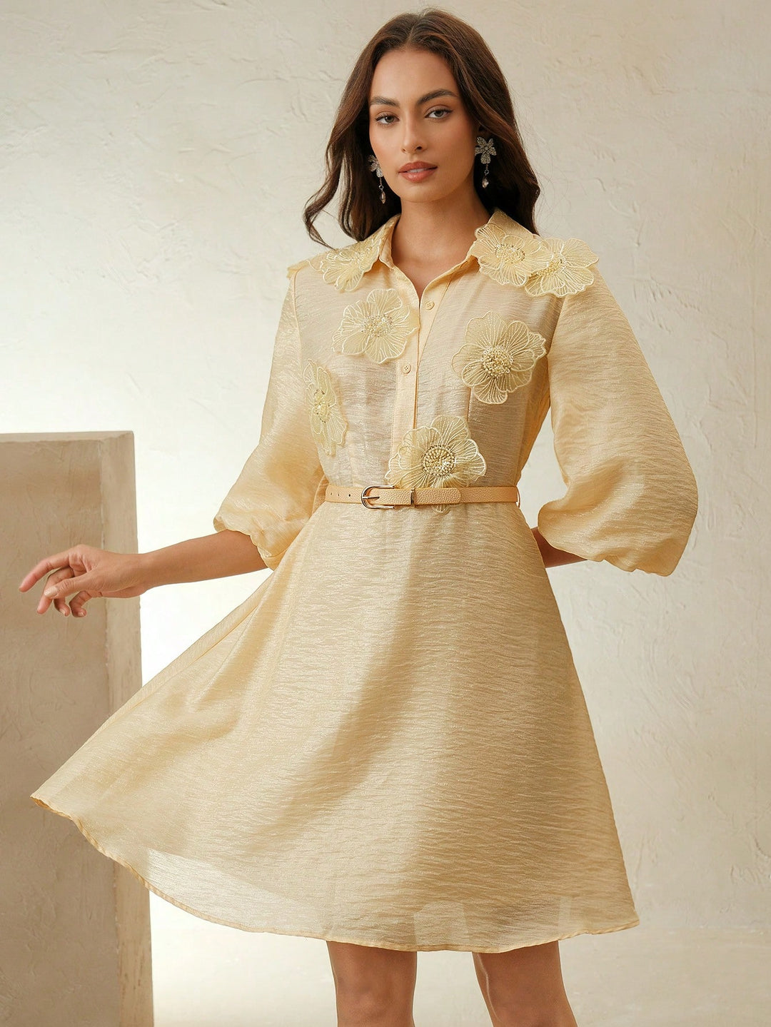 Rochie scurtă SHEIN, galben