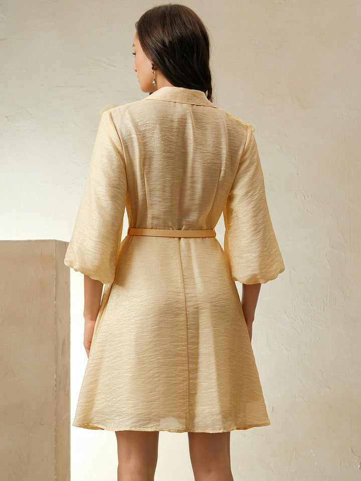 Rochie scurtă SHEIN, galben