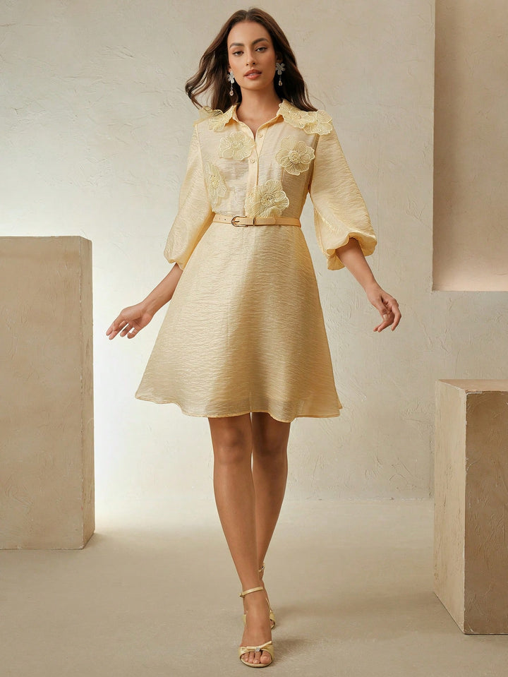 Rochie scurtă SHEIN, galben