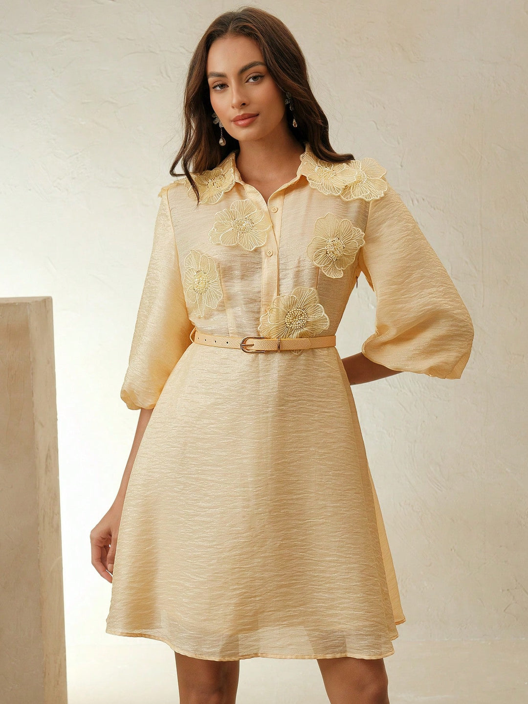 Rochie scurtă SHEIN, galben