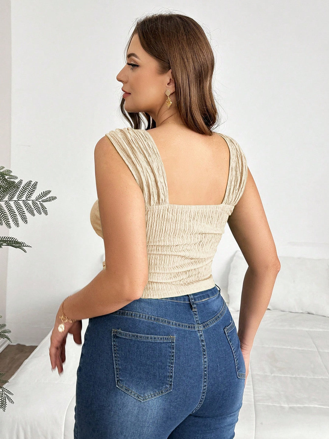 Top SHEIN, crem