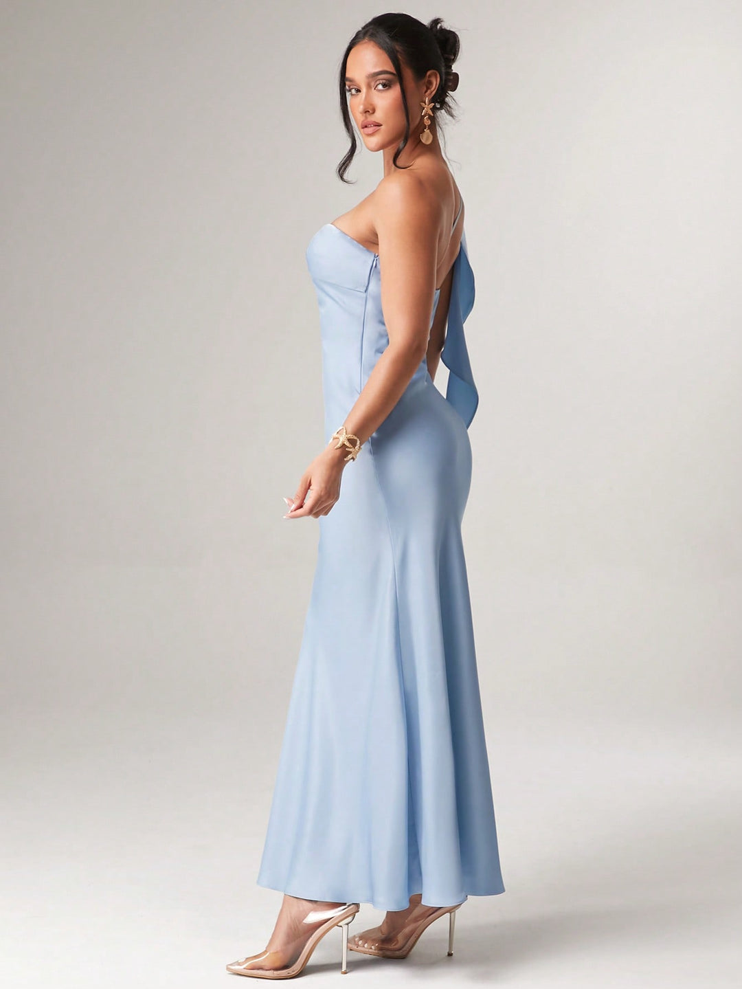 SHEIN maxi ruha, kék