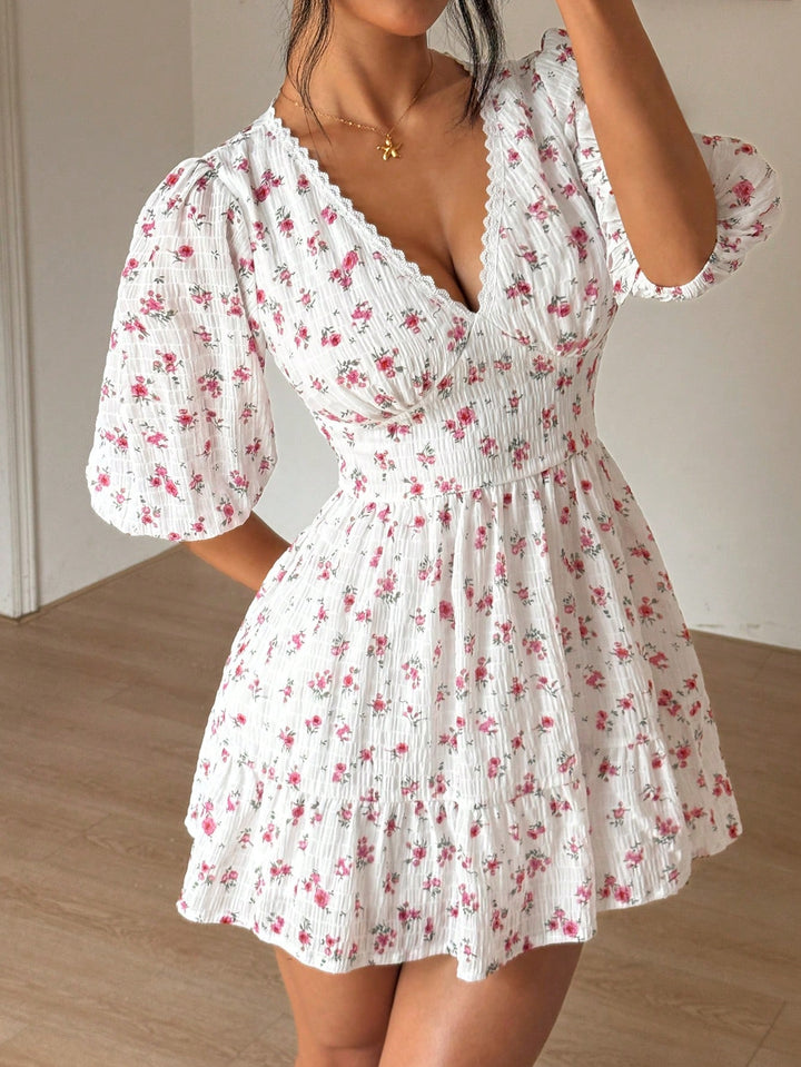 Rochie mini SHEIN, alb