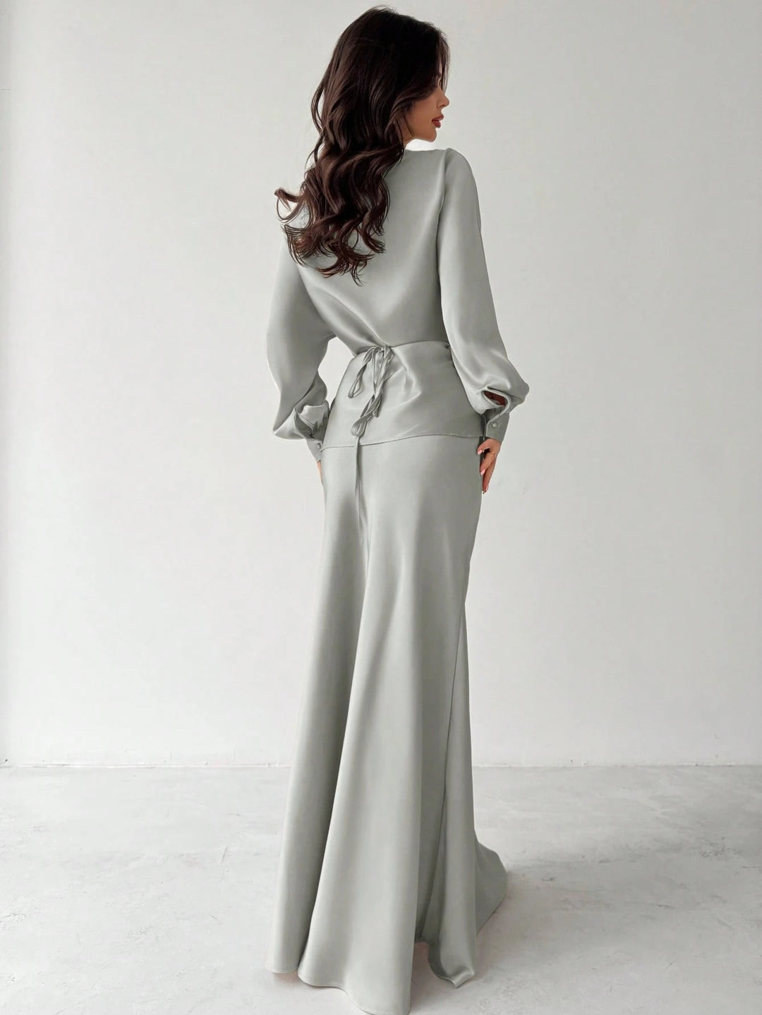 Rochie maxi SHEIN, gri