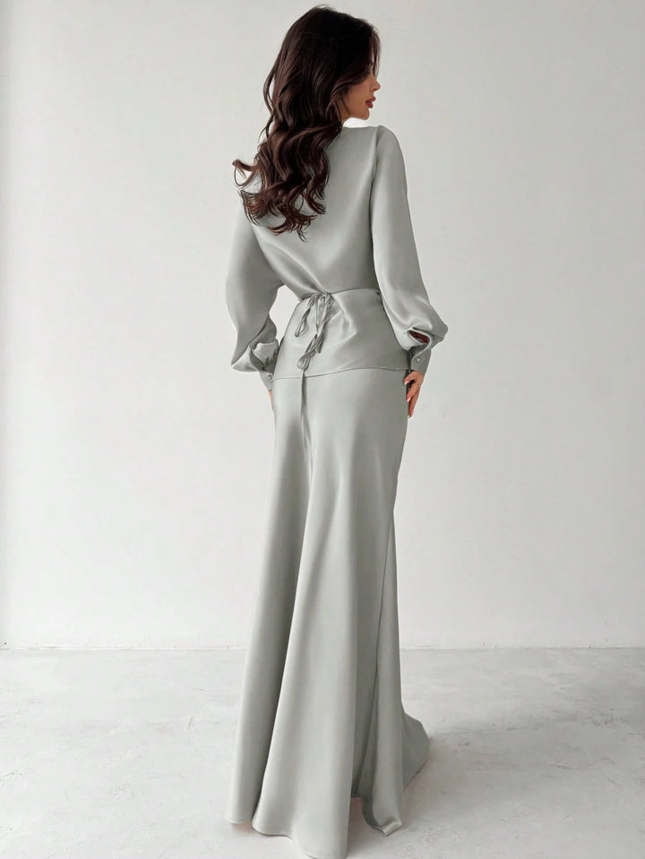 Rochie maxi SHEIN, gri