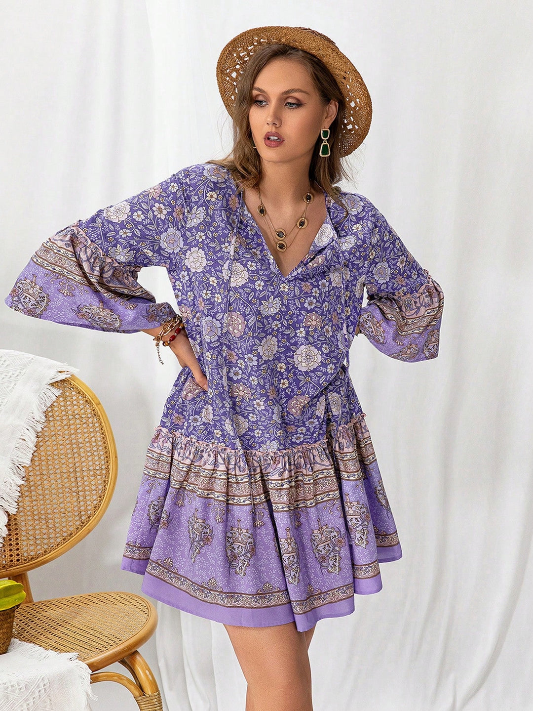 SHEIN ruha, lila