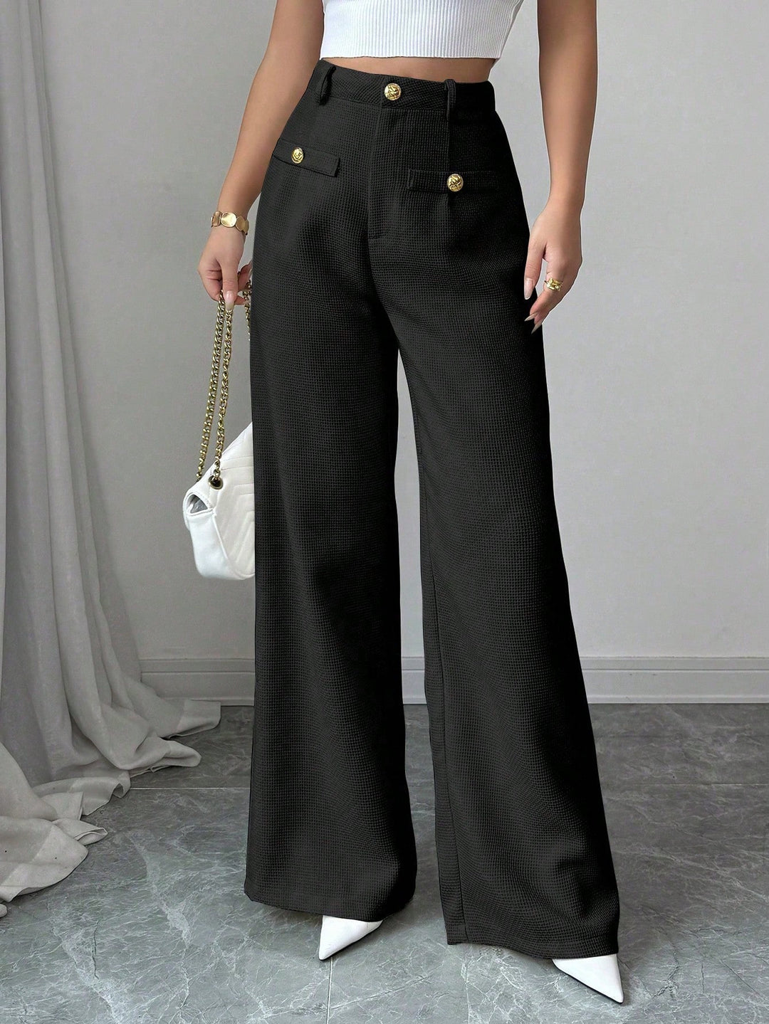 Pantaloni SHEIN, negru