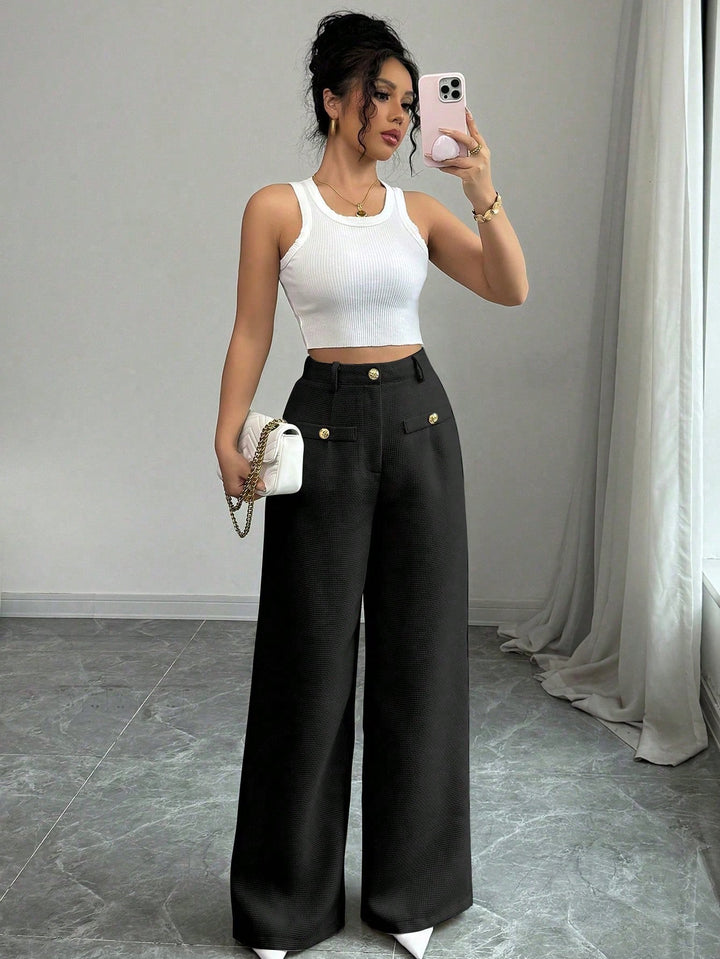 Pantaloni SHEIN, negru