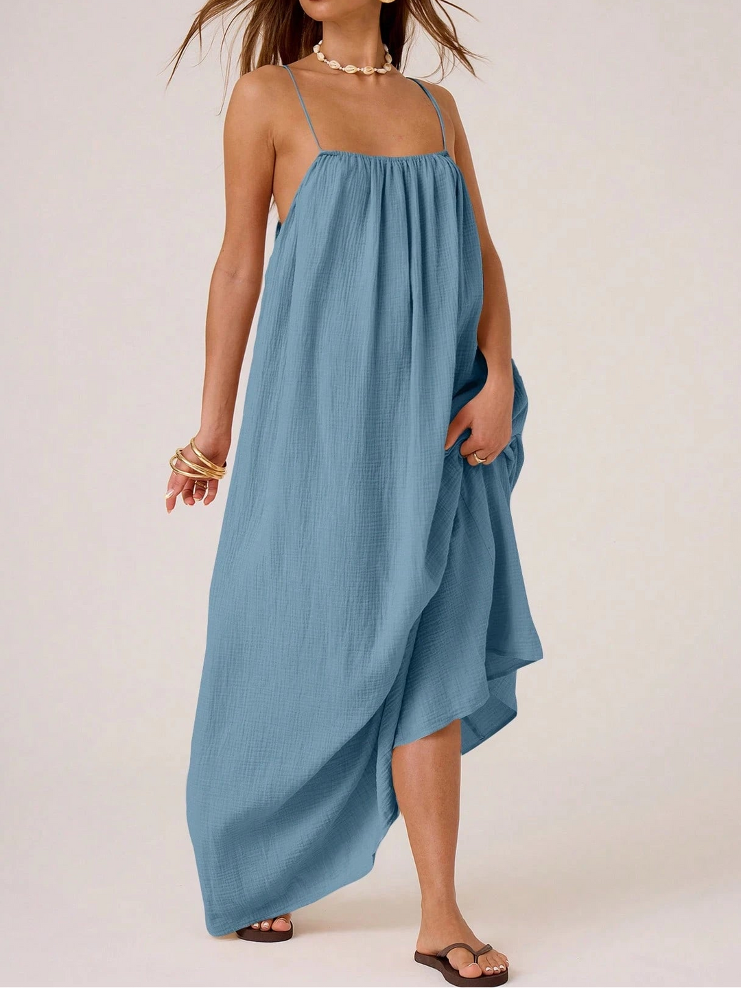SHEIN Maxi ruha, kék