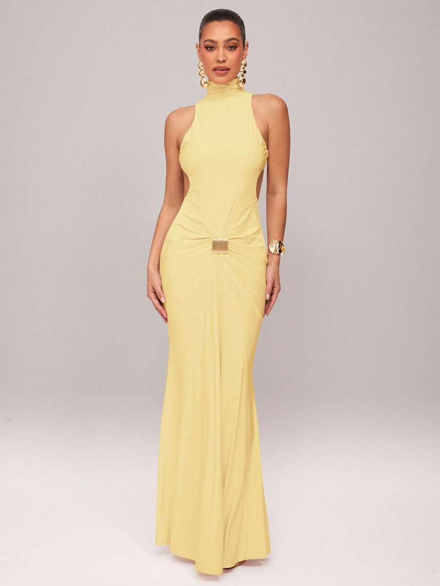 Rochie maxi SHEIN, galben