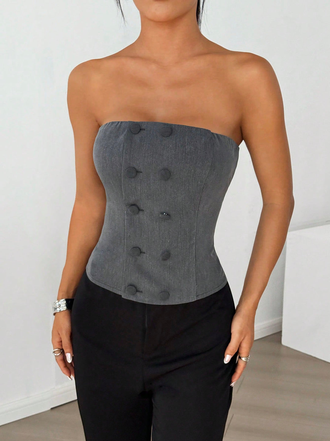 Top SHEIN, gri