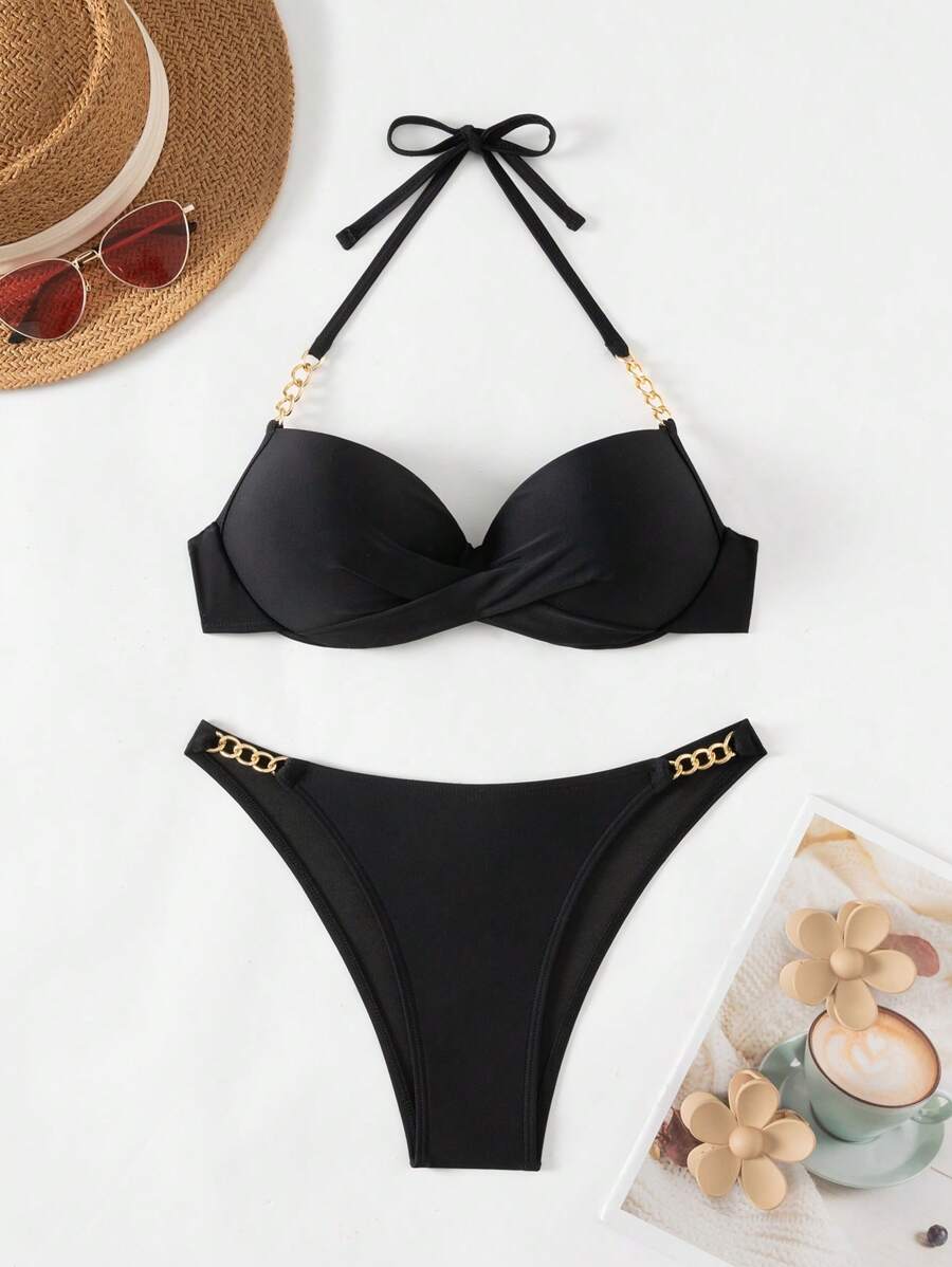 Costum de baie SHEIN, negru