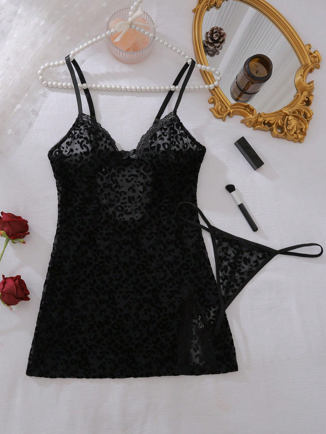 Rochie de noapte SHEIN, negru