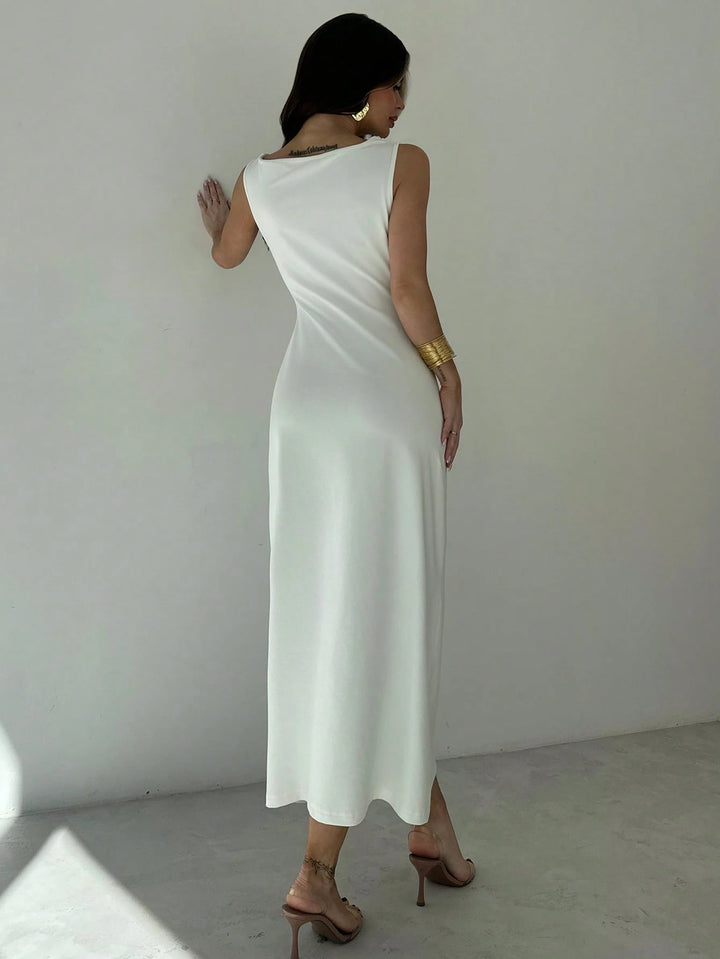Rochie maxi SHEIN, alb