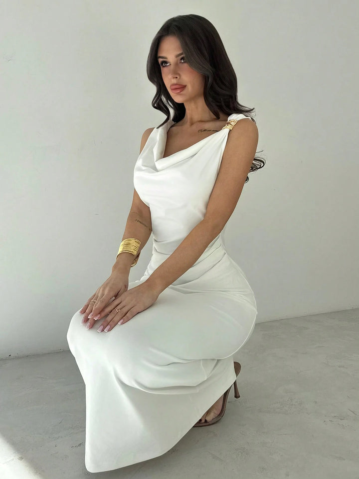 Rochie maxi SHEIN, alb