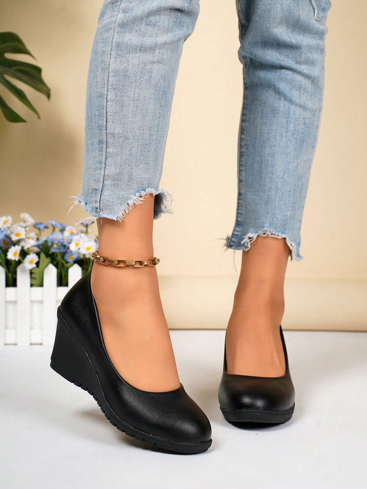 Pantofi SHEIN, fekete