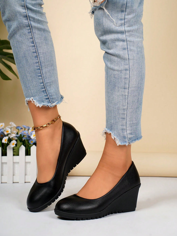 Pantofi SHEIN, fekete