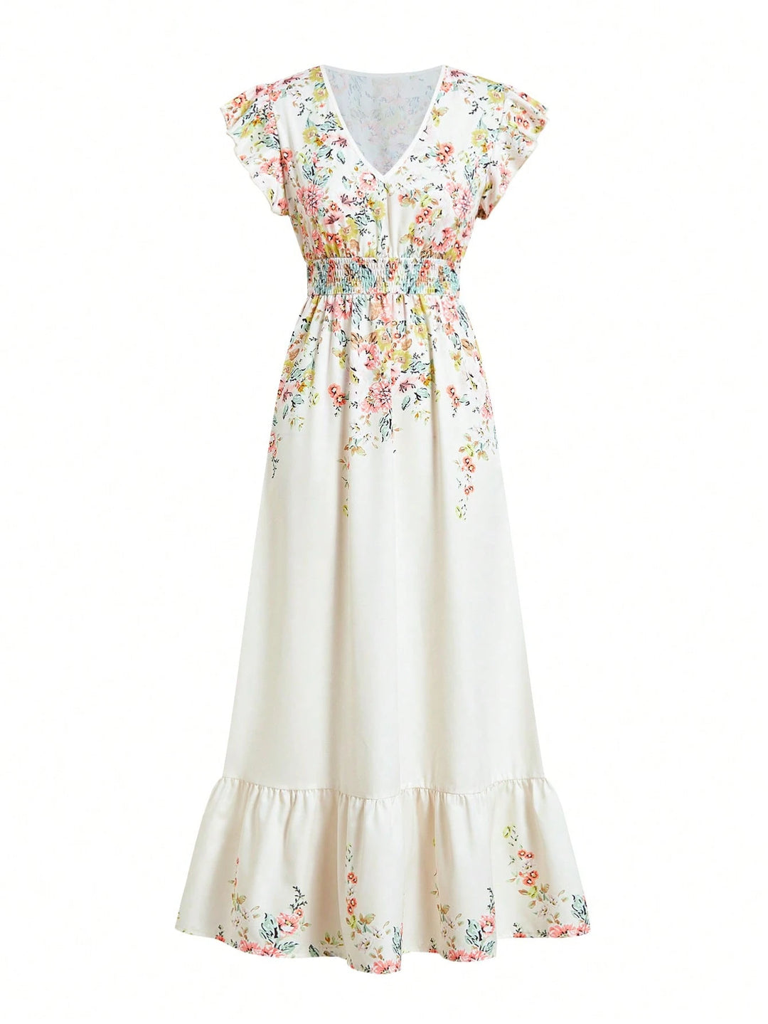 Rochie midi SHEIN,crem