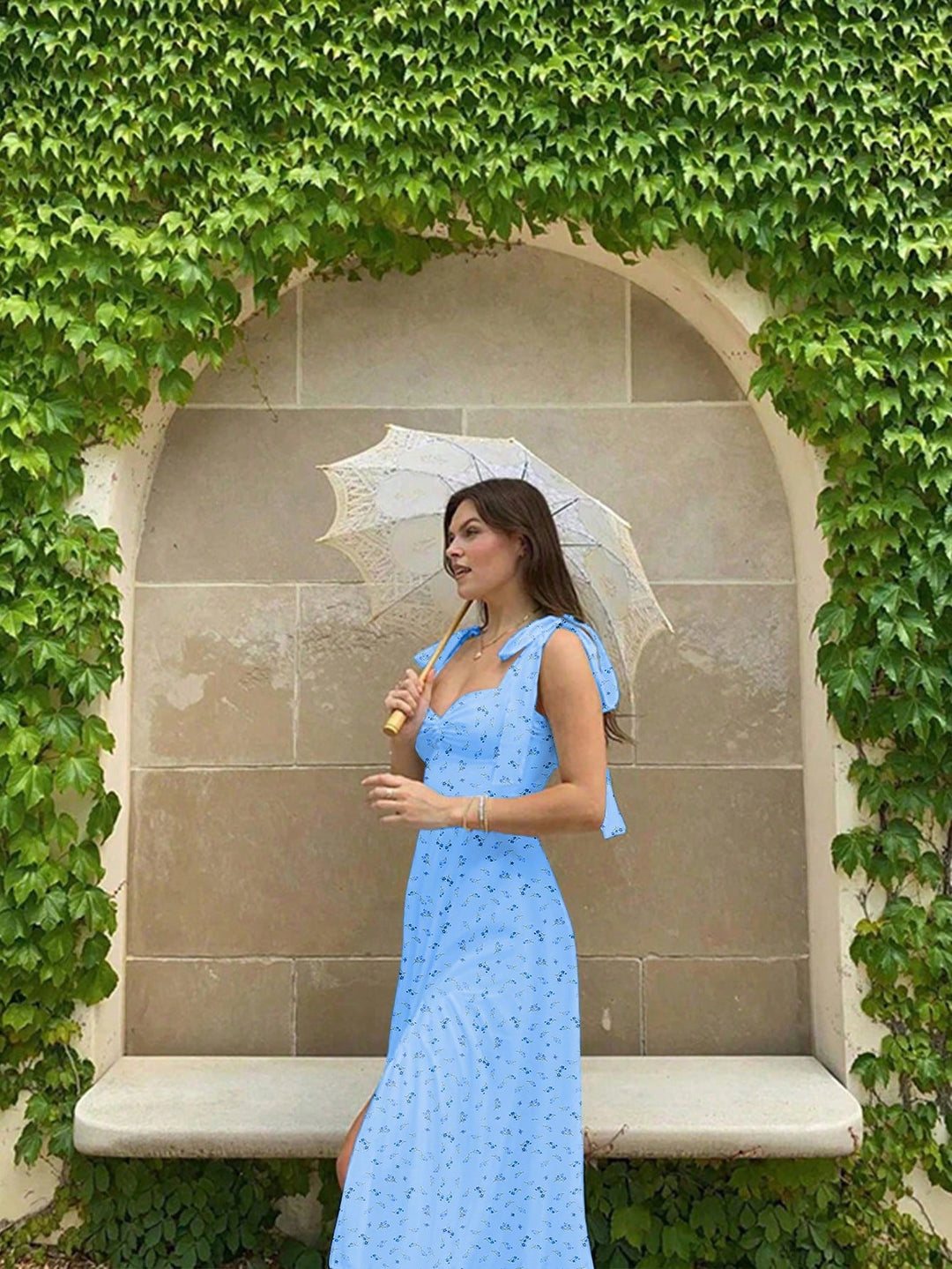 Rochie midi SHEIN, albastru